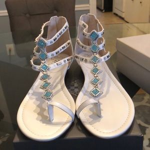 White and light blue